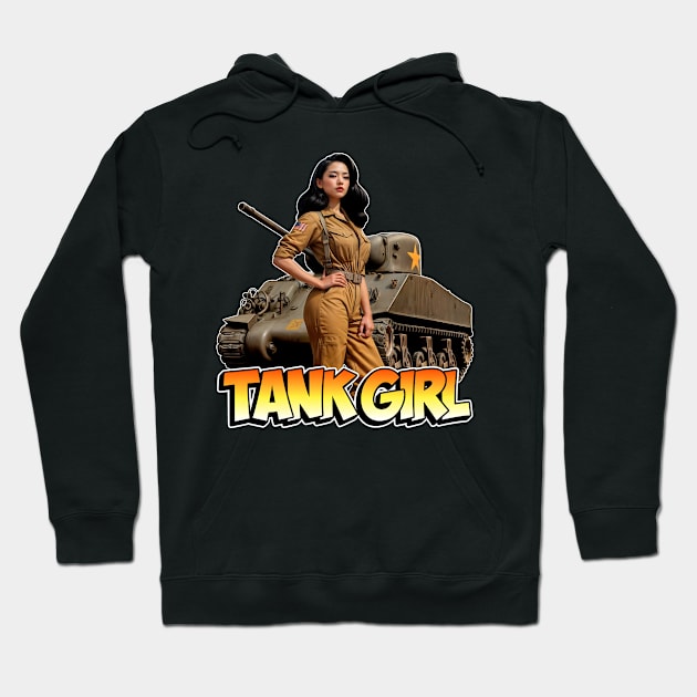 Tank Girl Hoodie by Rawlifegraphic